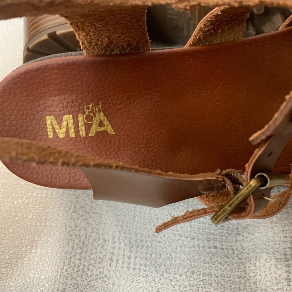 Mia girl Lula Gladiator Heeled Sandal Women’s size 7,8,9,10 or 11 various - Picture 12 of 13